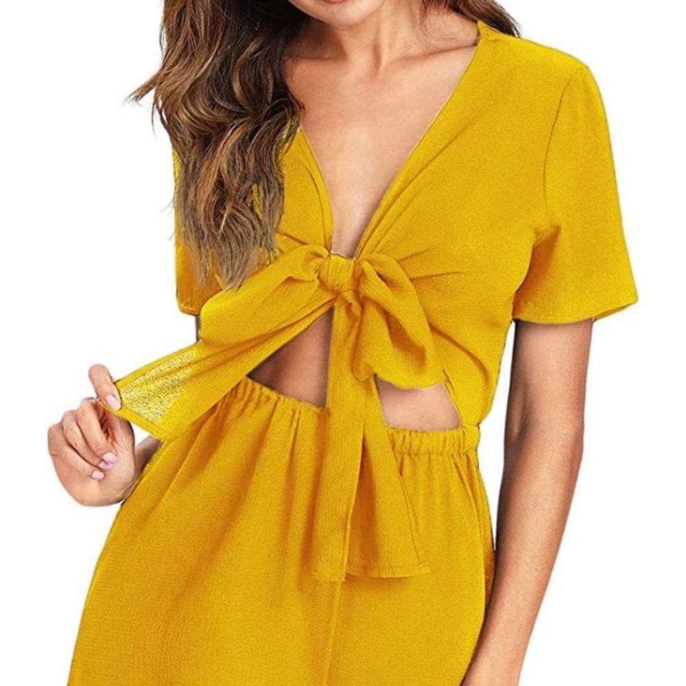 Amazon Gold Romper Size M